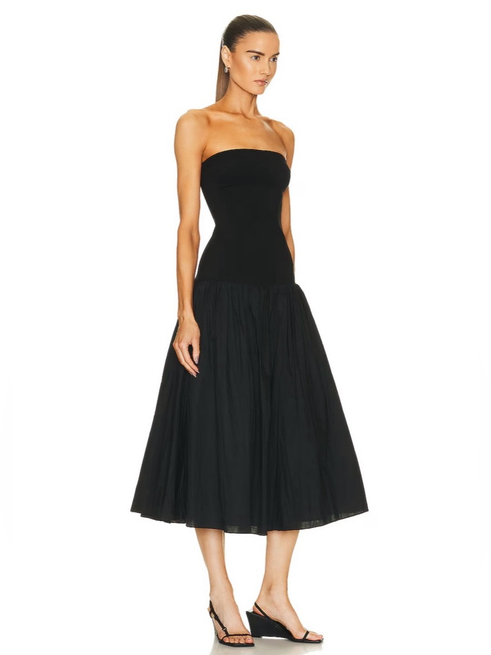 Nicholas drop waist midi dress